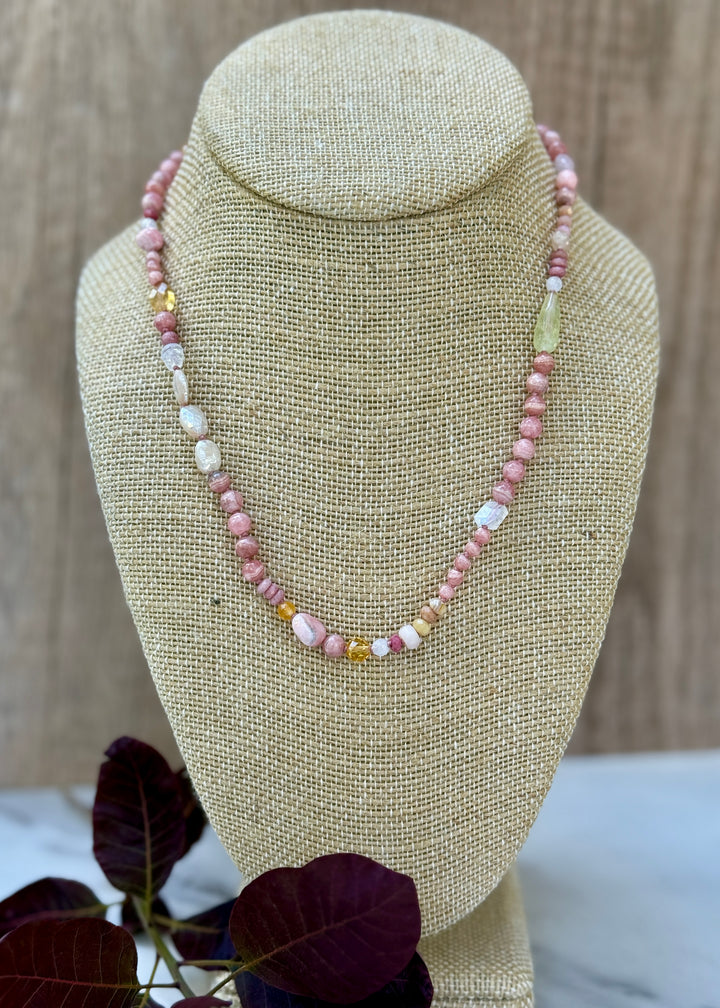 Rhodochrosite Sunset Necklace