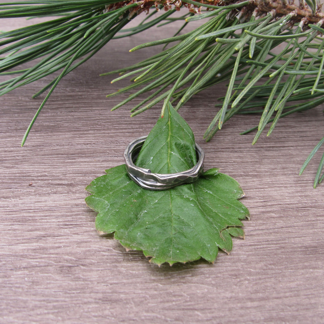 Heavy Layered Sterling Ring