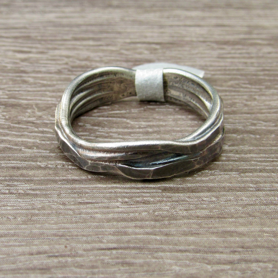 Heavy Layered Sterling Ring