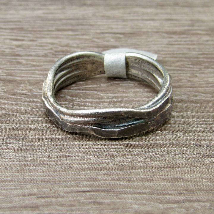 Heavy Layered Sterling Ring