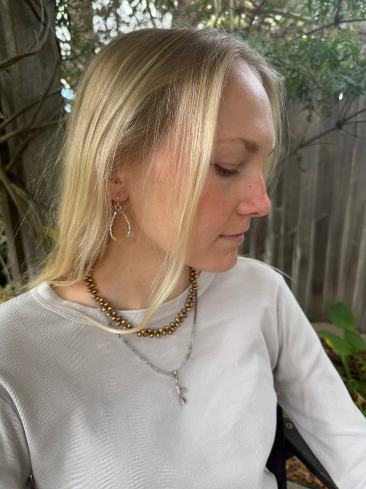 Scalloped Pearl Necklace