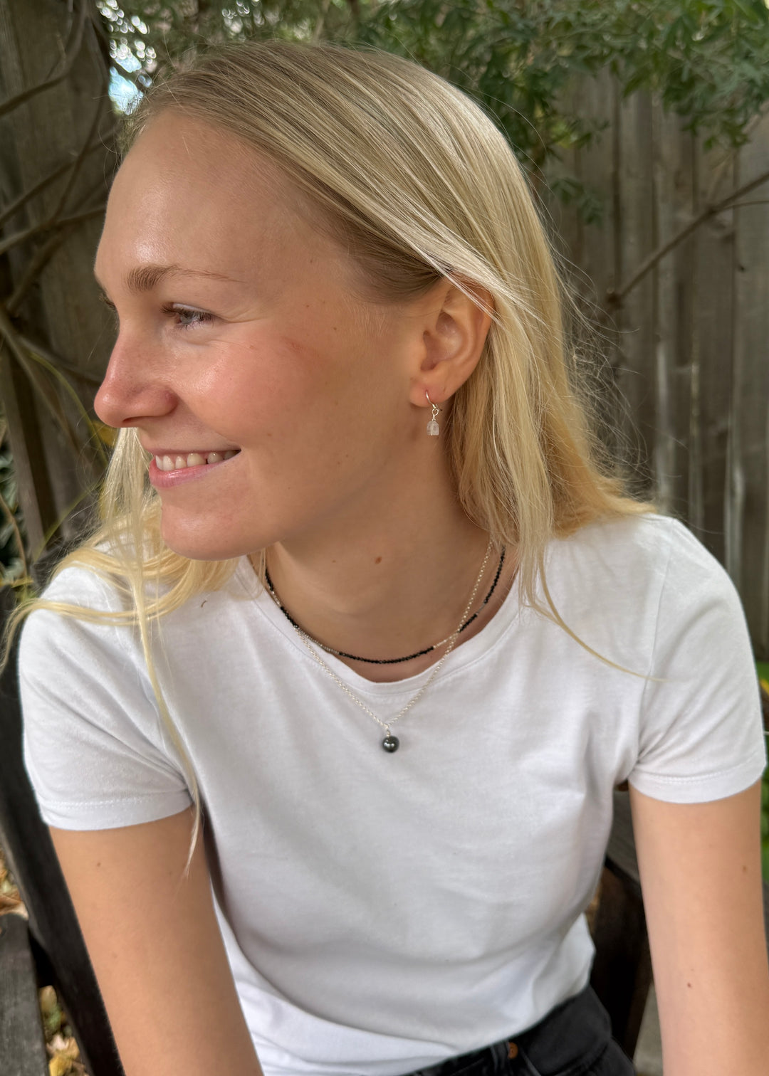 Tiny Stone Choker Necklace