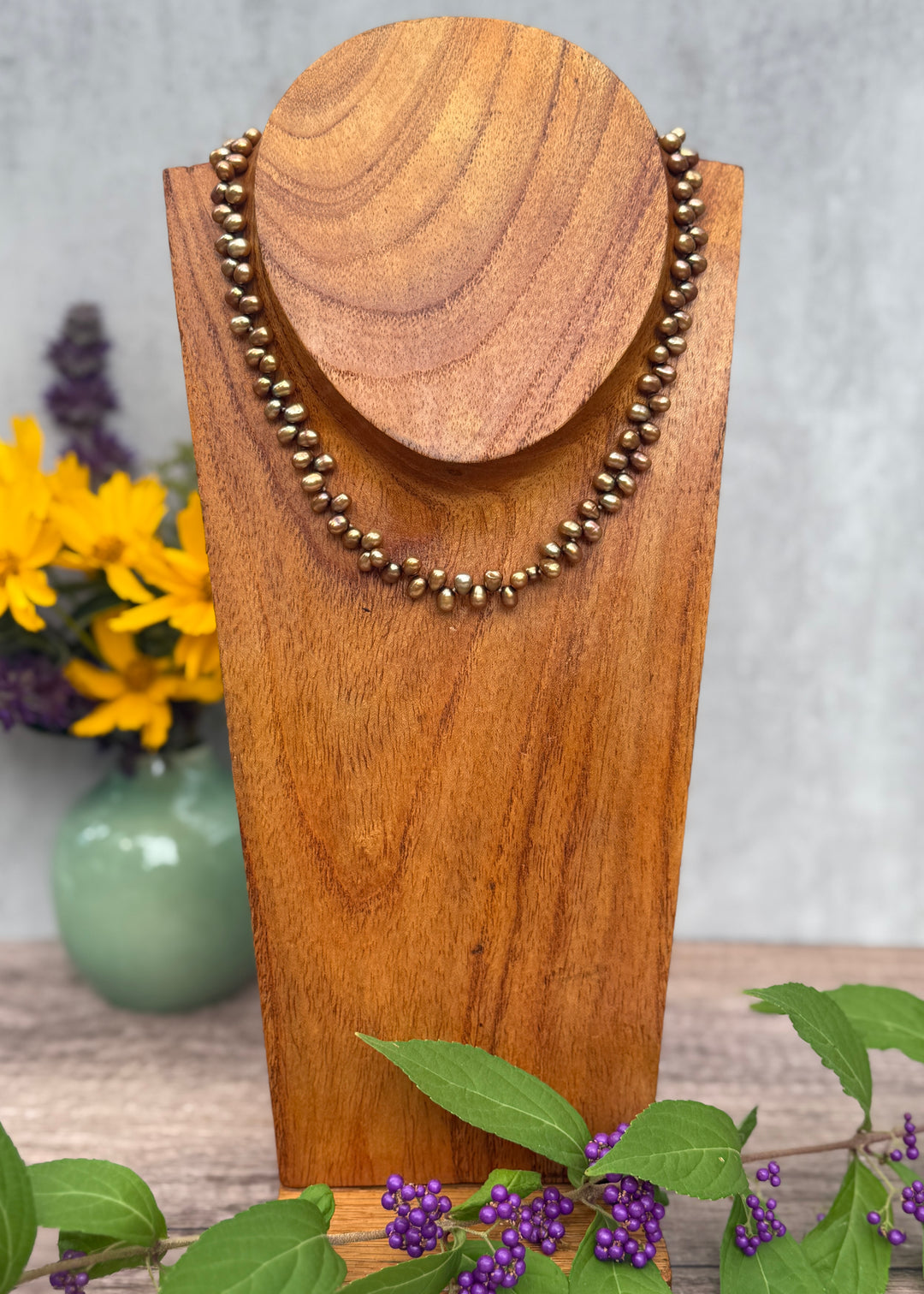 Scalloped Pearl Necklace