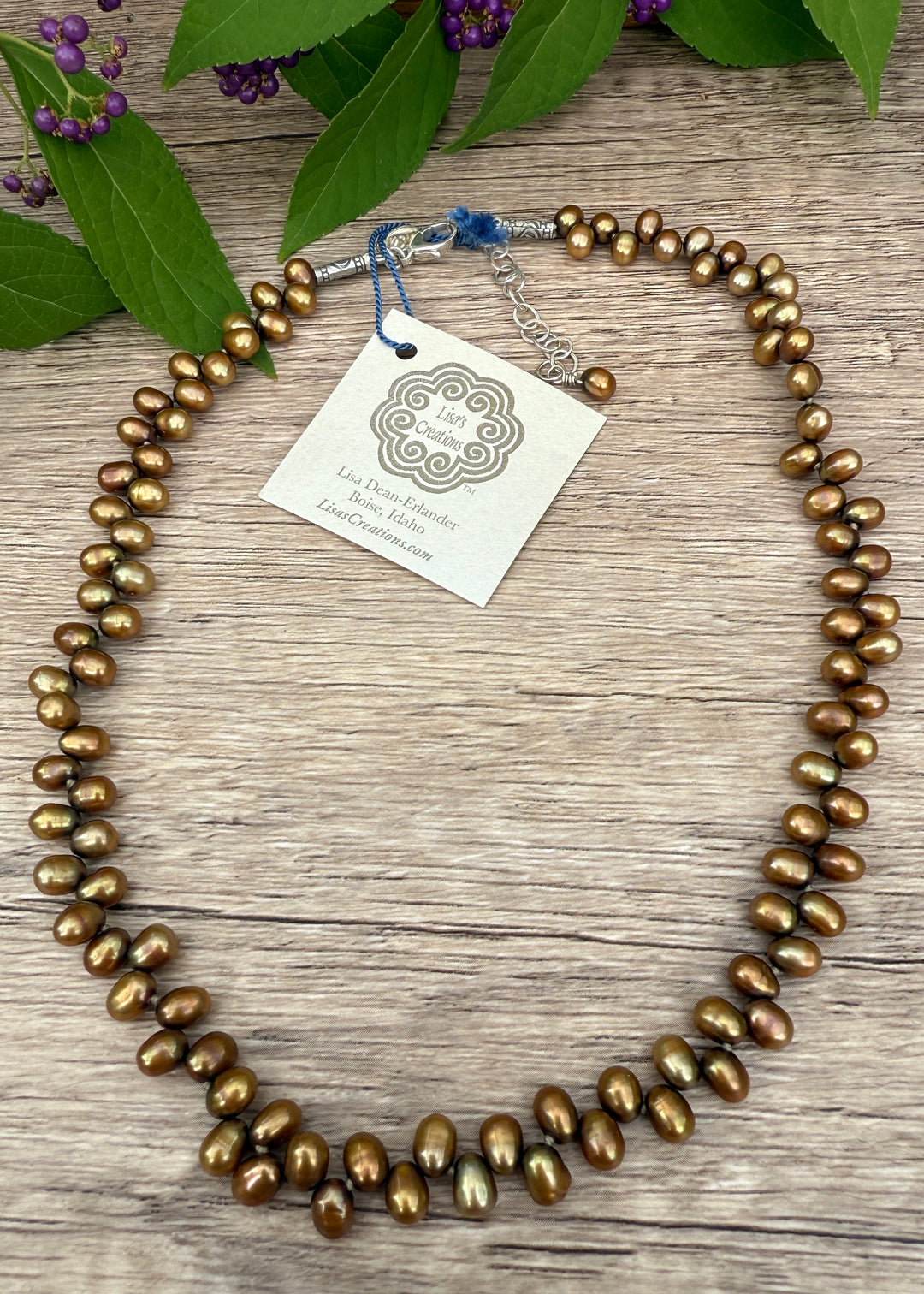 Scalloped Pearl Necklace