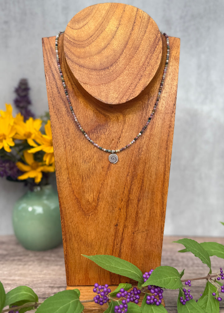 Tourmaline Swirl Necklace