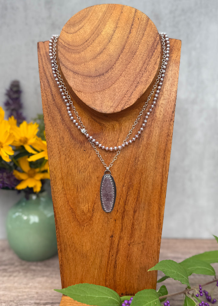 Lovely Lepidalite Necklace