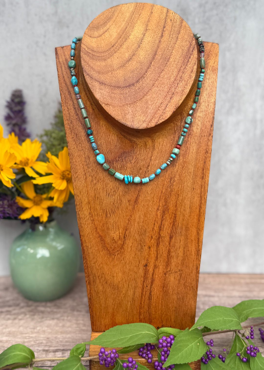 Turquoise Landscape Necklace