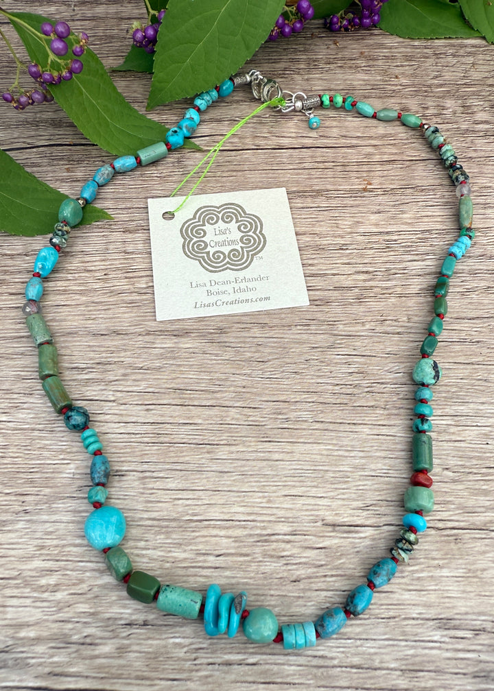 Turquoise Landscape Necklace
