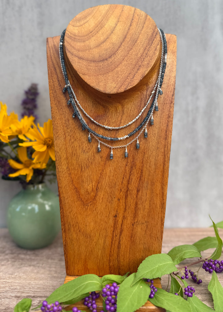 Indigo Kyanite Fringe Necklace