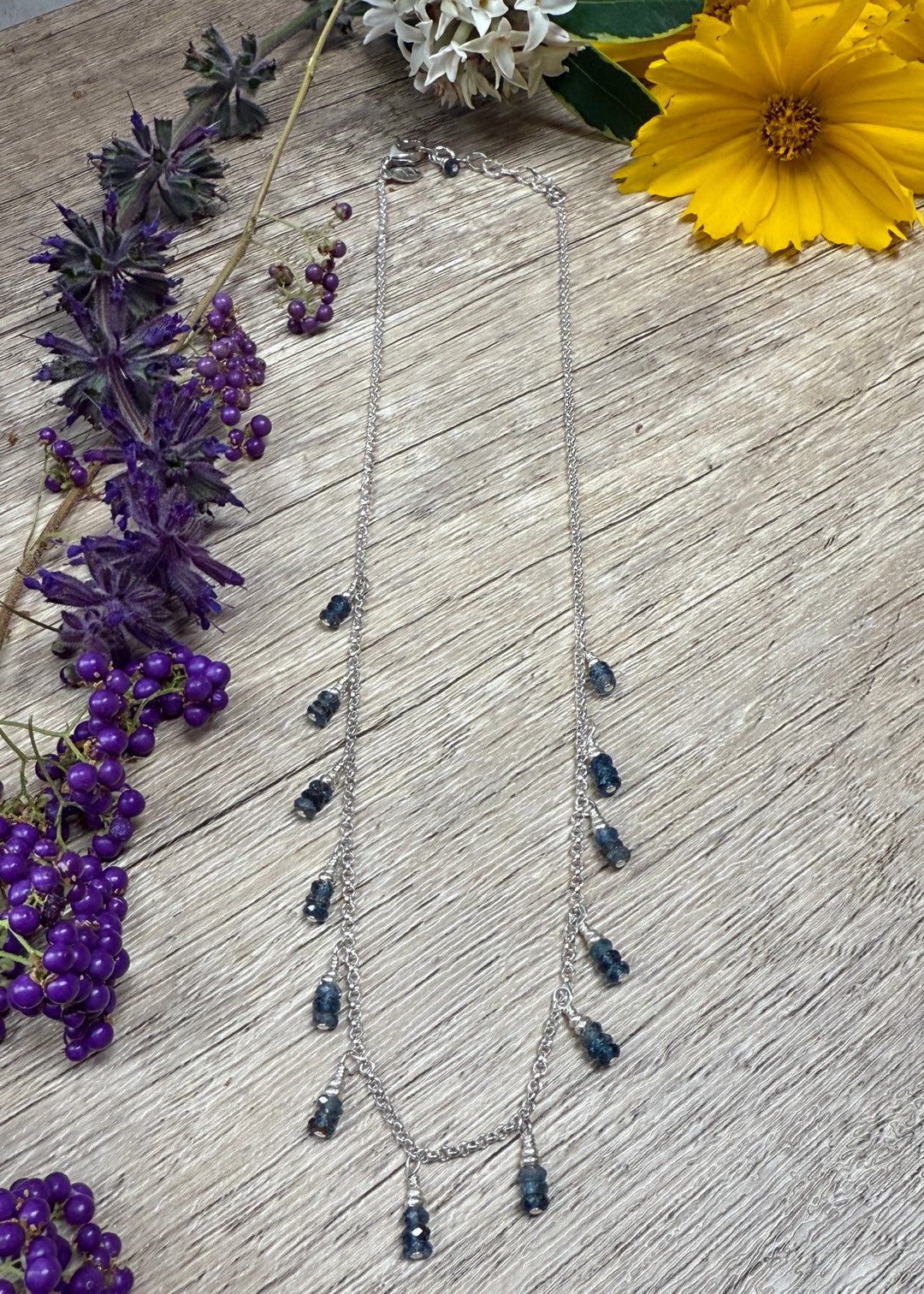 Indigo Kyanite Fringe Necklace