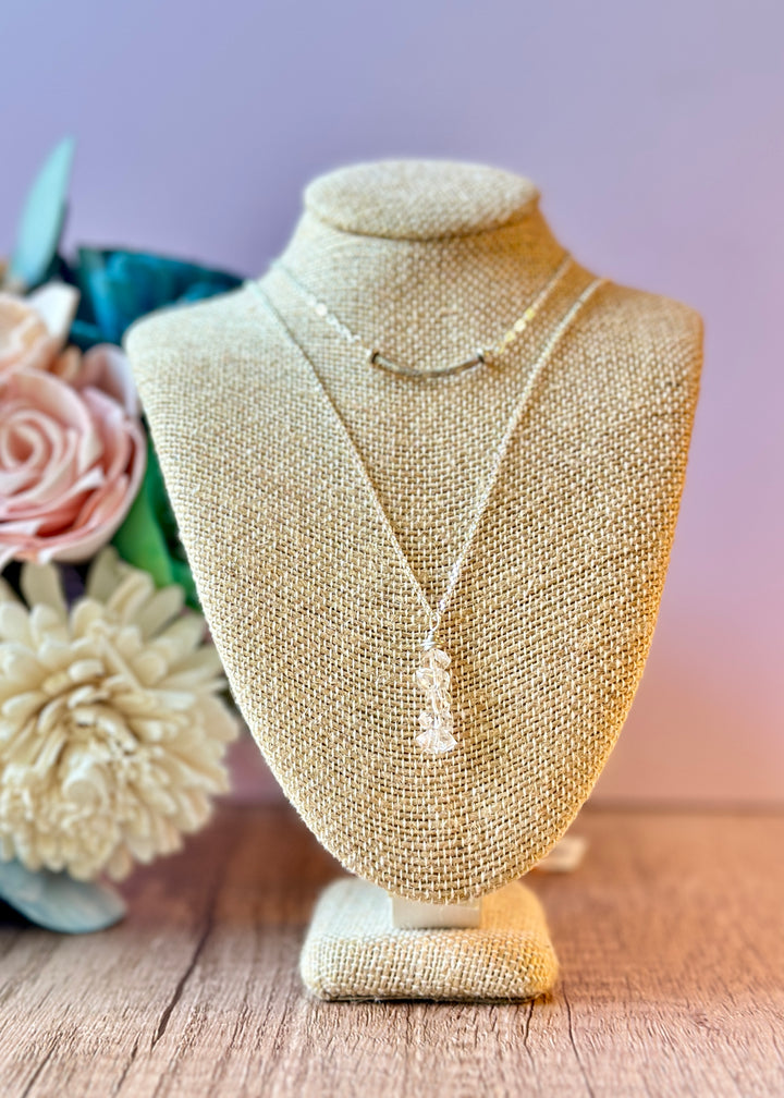 Herkimer Diamond Drop Necklace