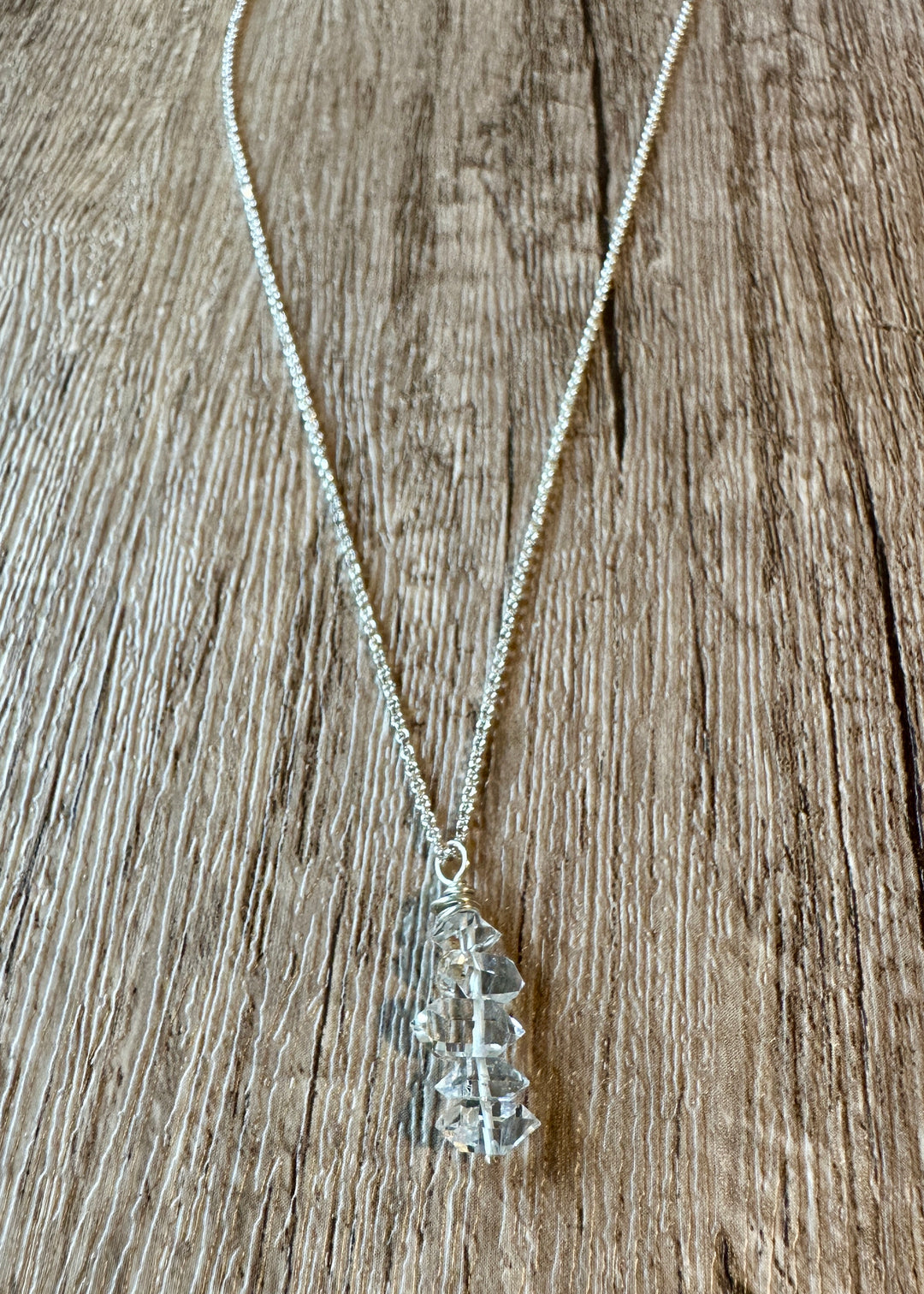 Herkimer Diamond Drop Necklace