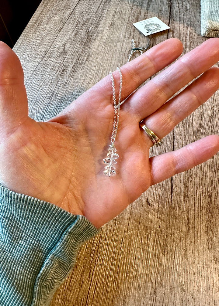 Herkimer Diamond Drop Necklace