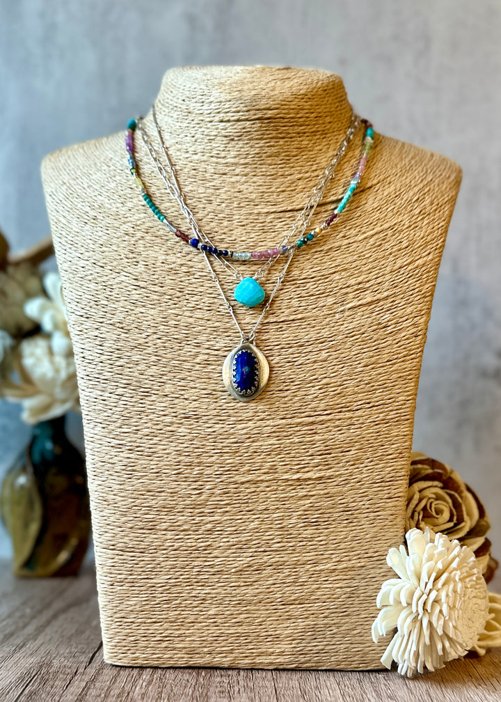 Linked Lapis Necklace