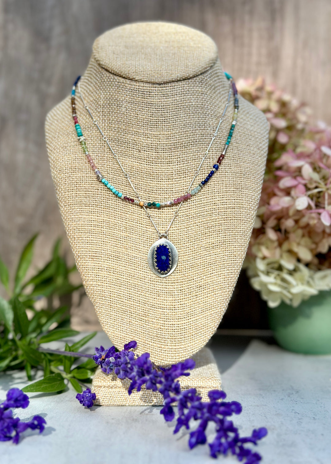 Linked Lapis Necklace