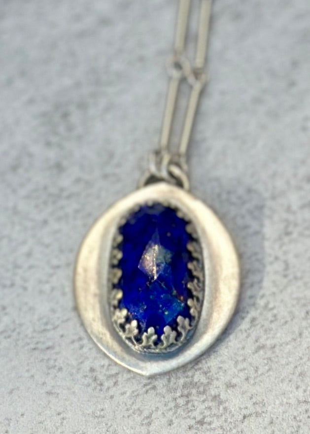 Linked Lapis Necklace