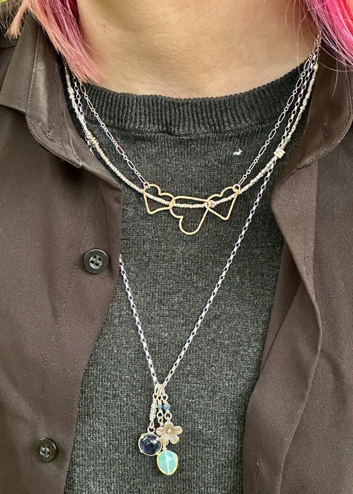 Golden Hearts Necklace