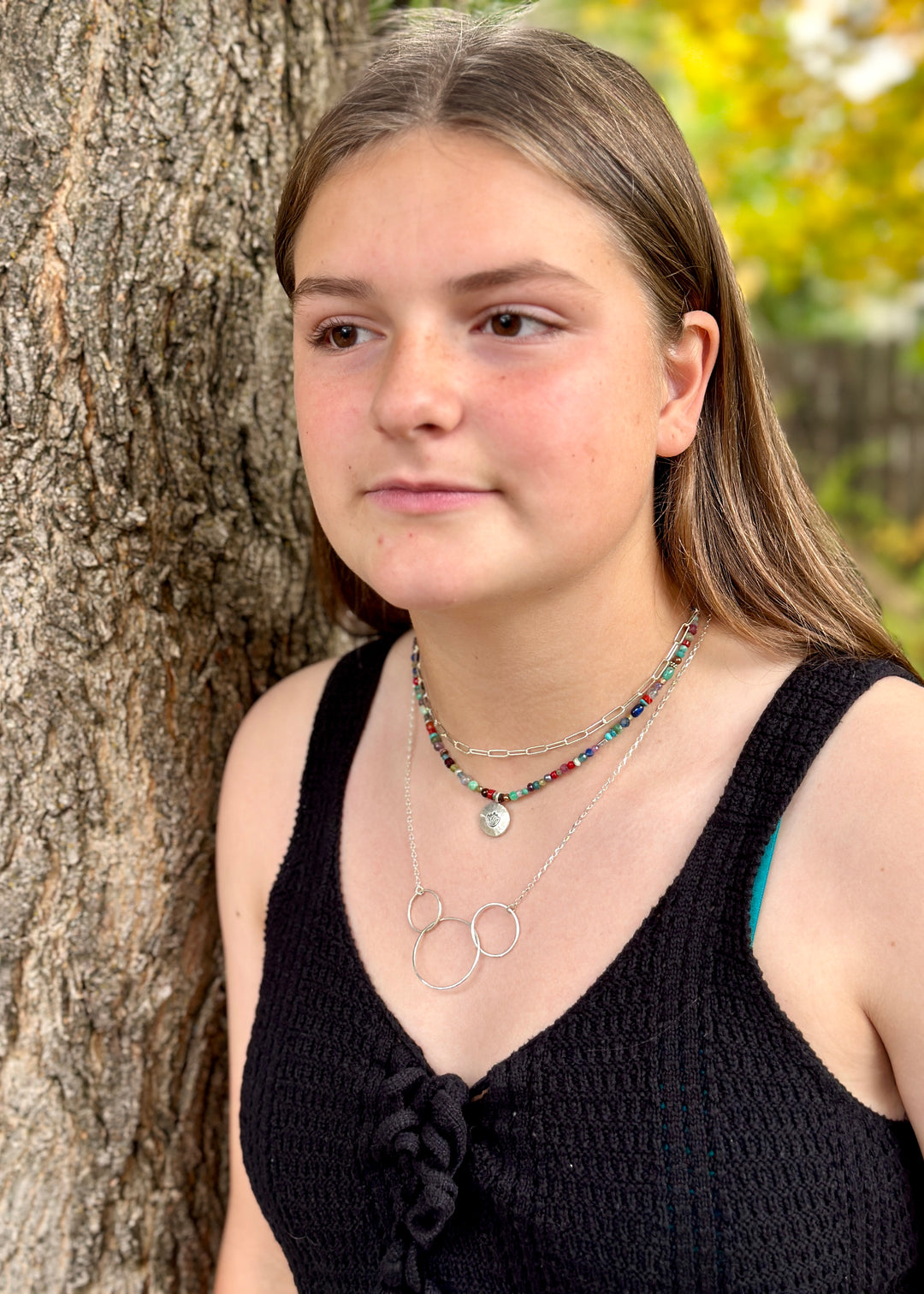 Golden Circles Necklace