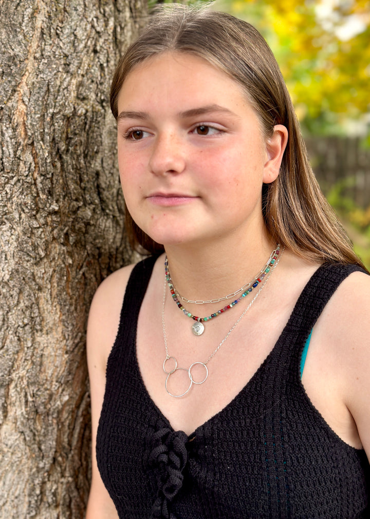 Golden Circles Necklace