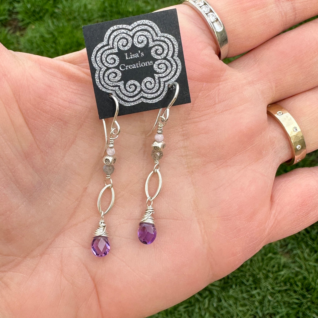 Three Step Earrings