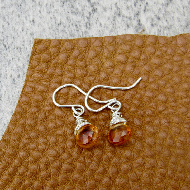 Gemstone Drop Earrings