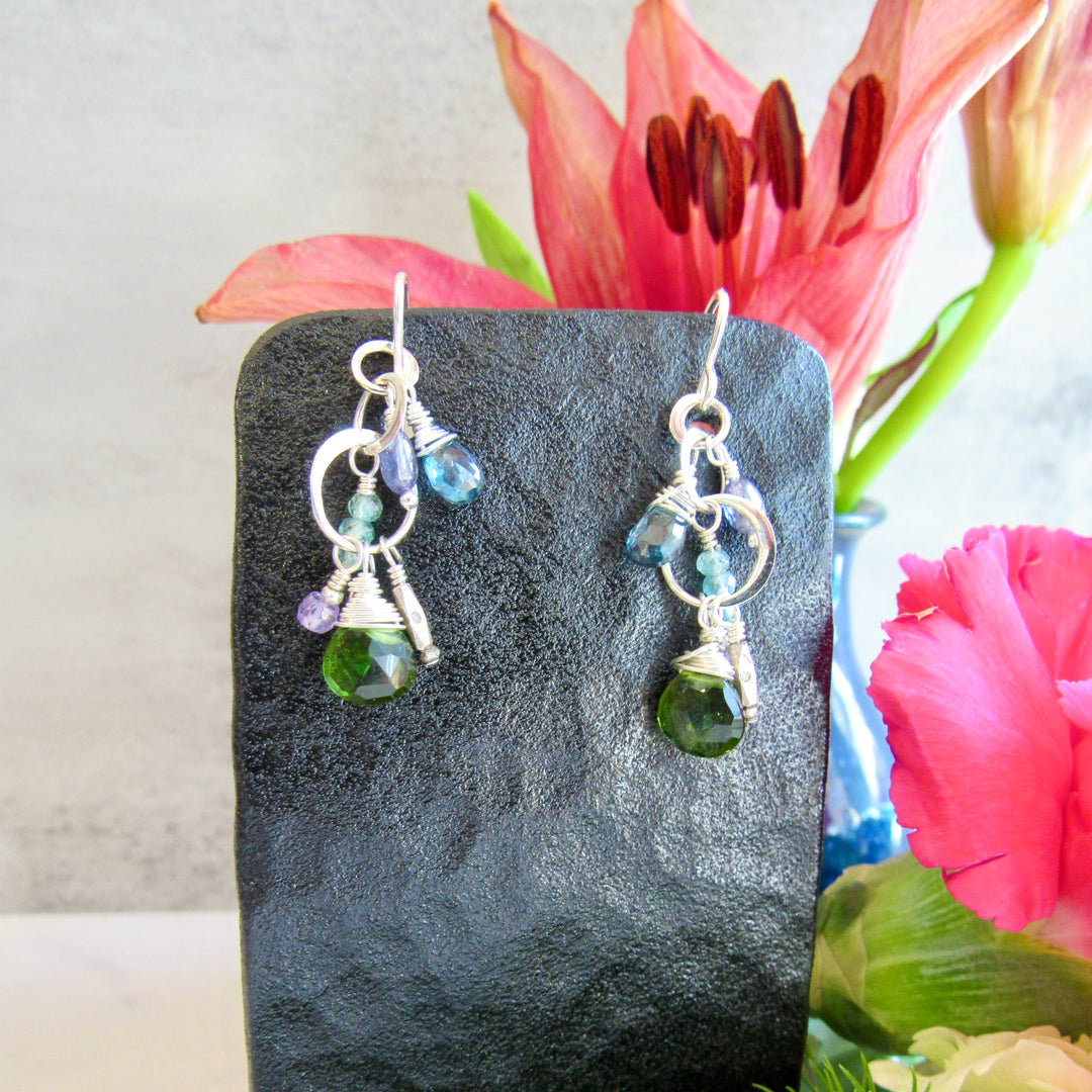Color Drop Chandelier Earrings
