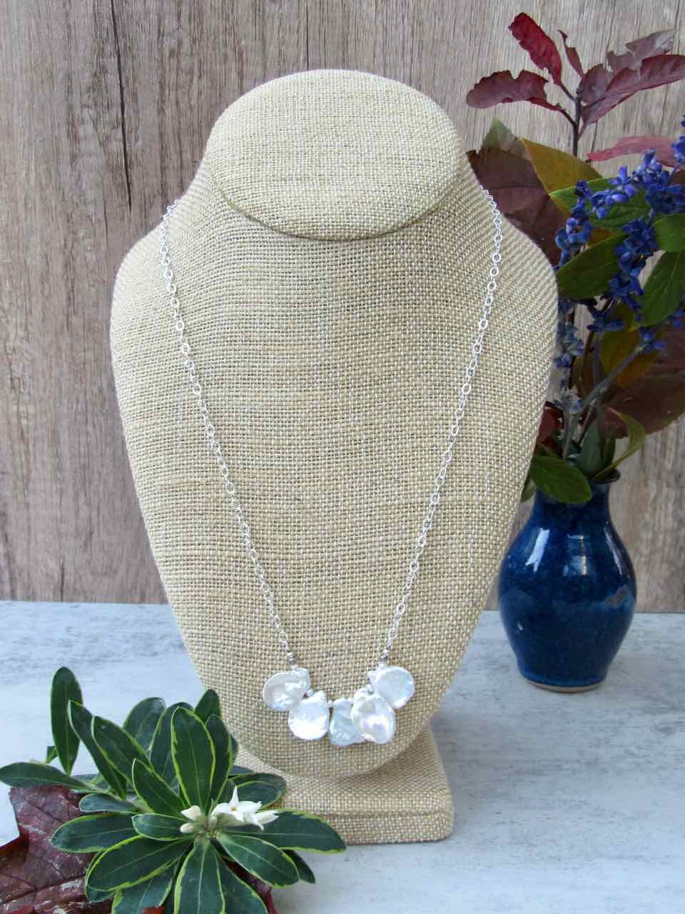 Petal Pearl Necklace