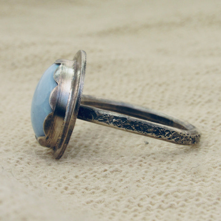 Petite Blue Opal Ring
