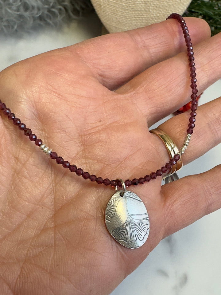 Gingko Leaf Charm Necklace