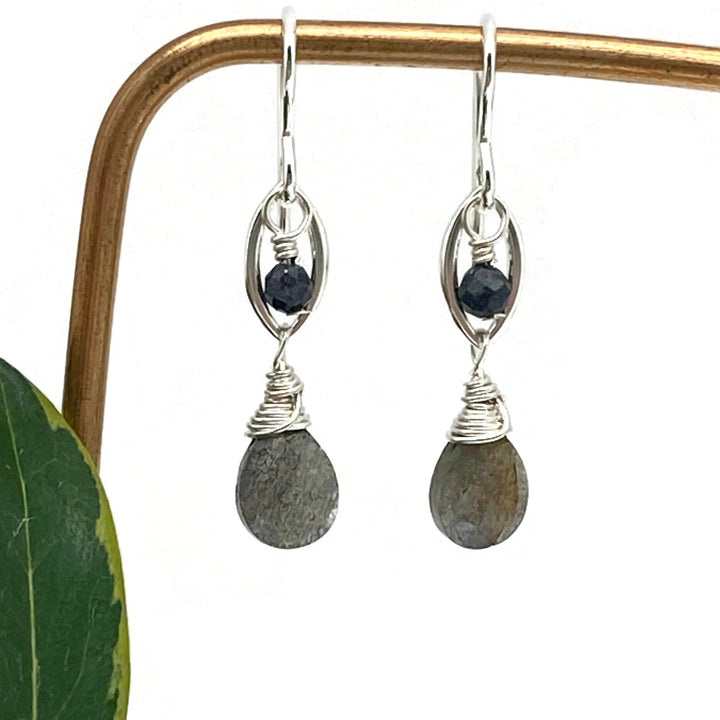 Two Stone Marquis Earrings