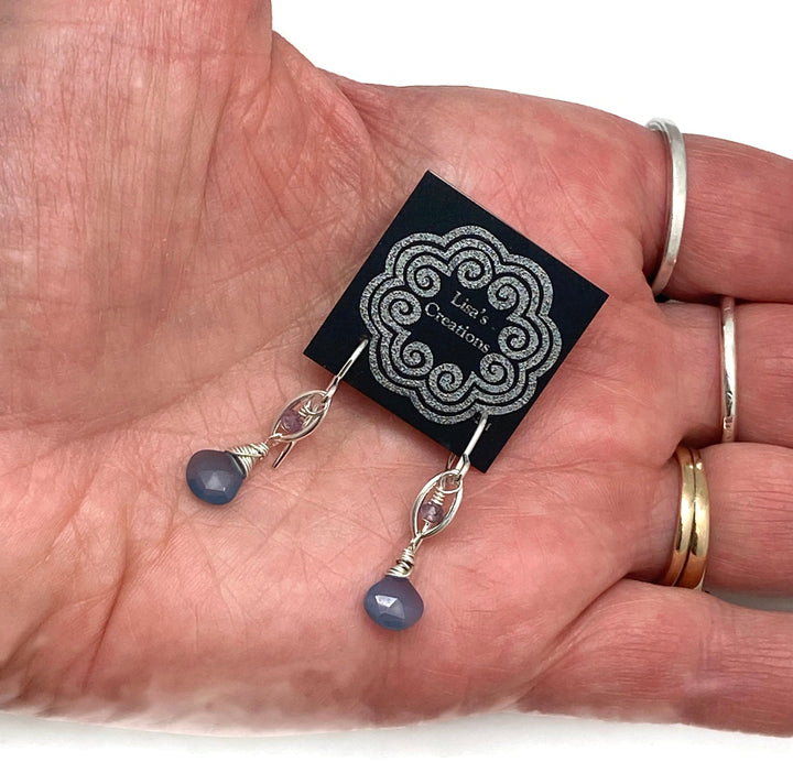 Two Stone Marquis Earrings
