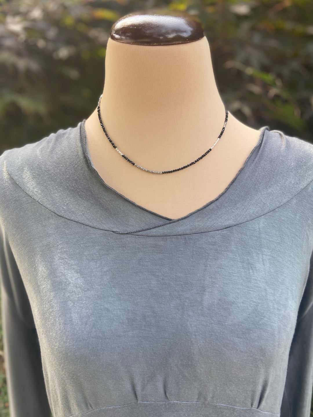 Tiny Stone Choker Necklace