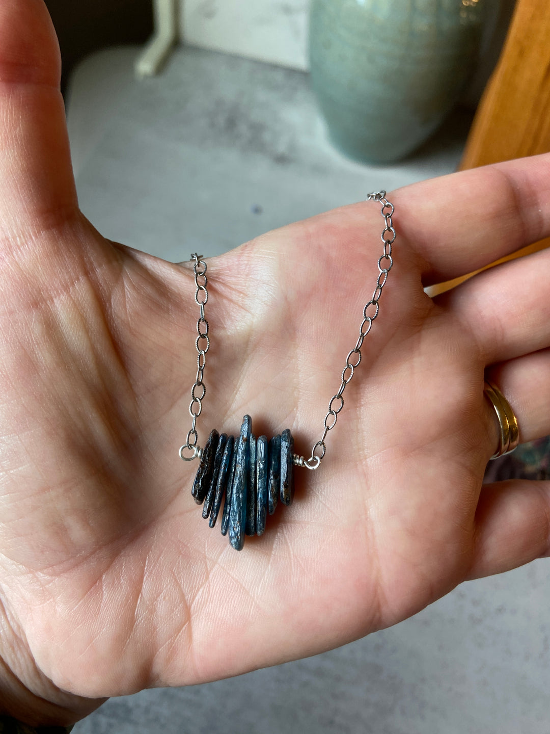 Blue Kyanite Necklace