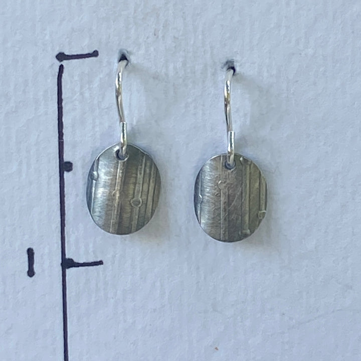 Folded Silver Earrings