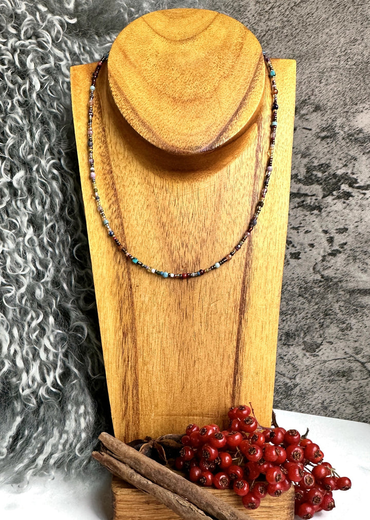 Mixed Stone Choker Necklace