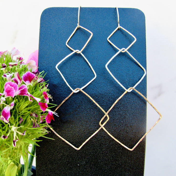 Geometric Chandelier Earrings