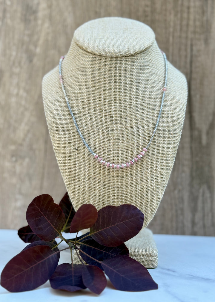 Trails of Rhodochrosite Necklace