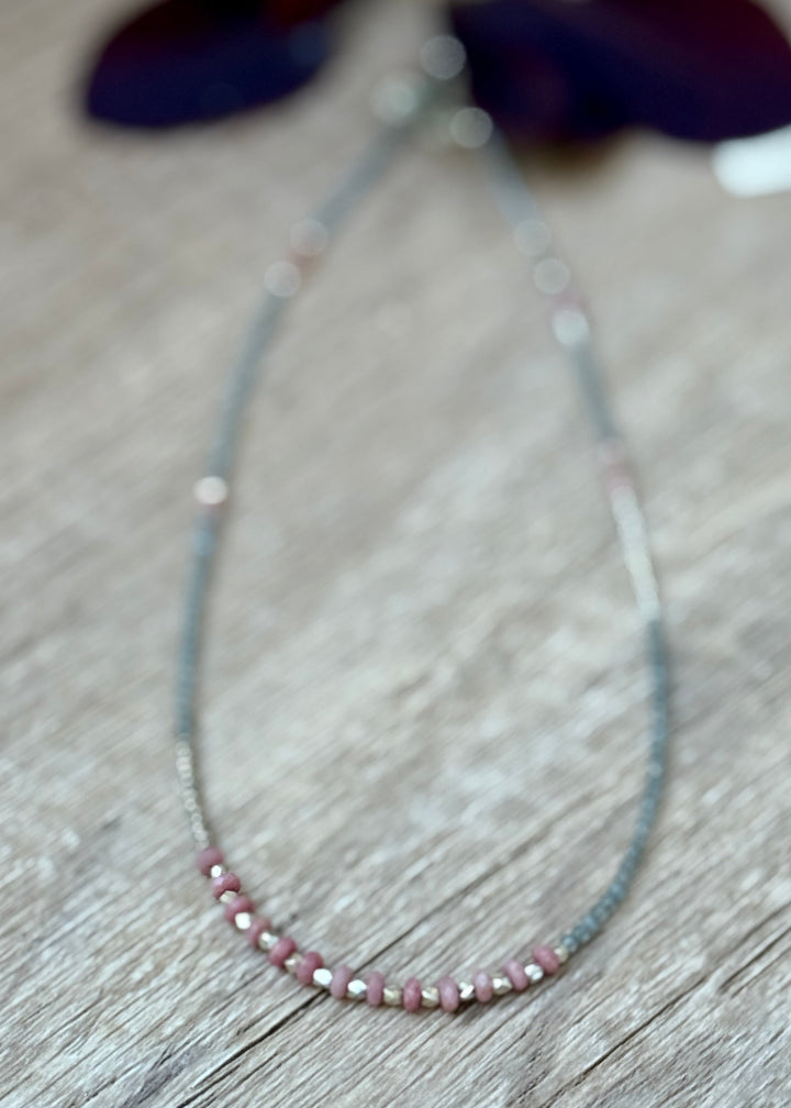 Trails of Rhodochrosite Necklace