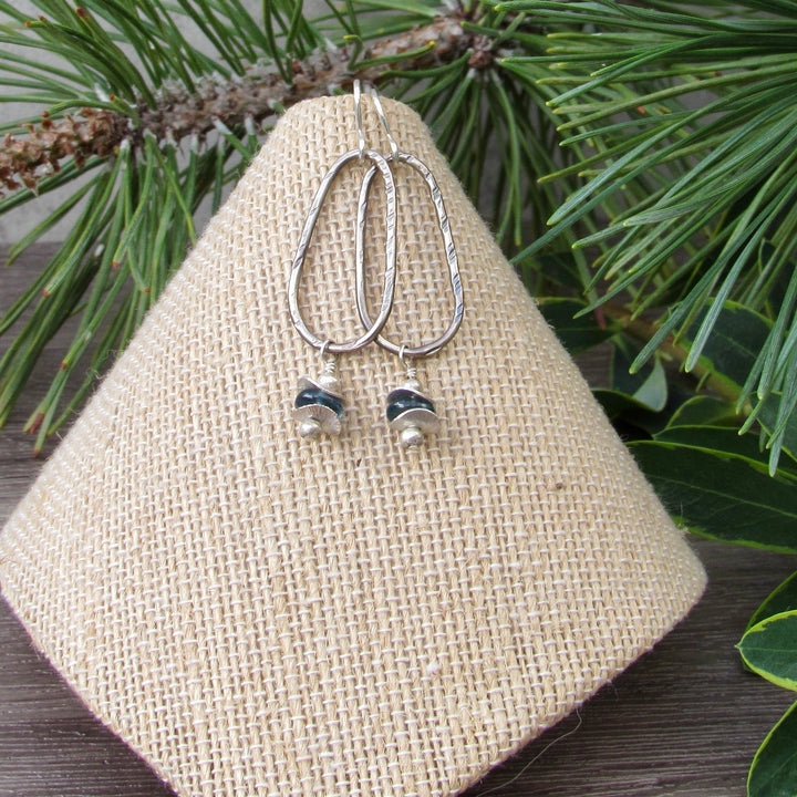 Rustic Indigo Kyanite Earrings