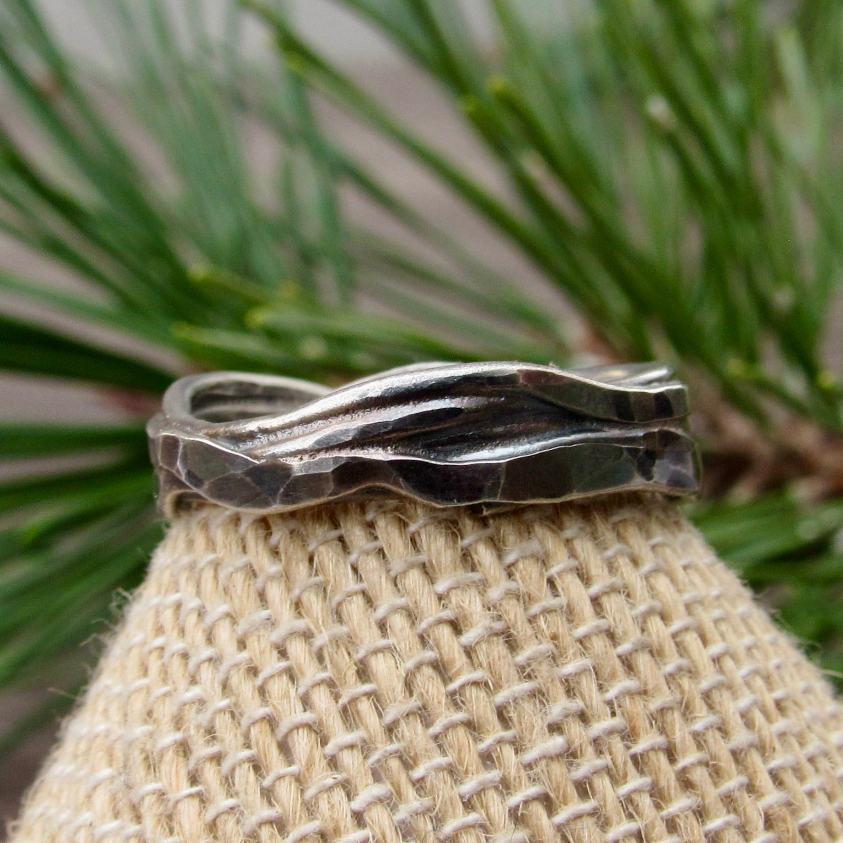 Heavy Layered Sterling Ring