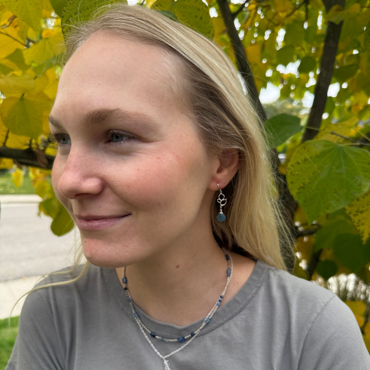 Gem Leaf Earrings