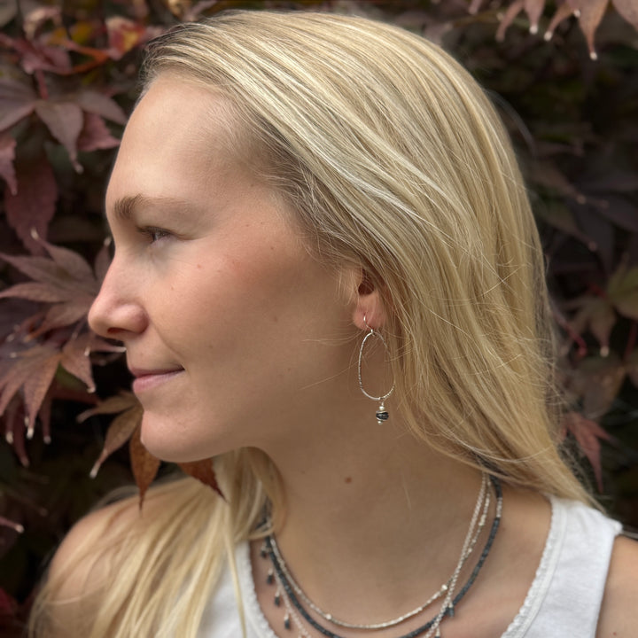 Rustic Indigo Kyanite Earrings