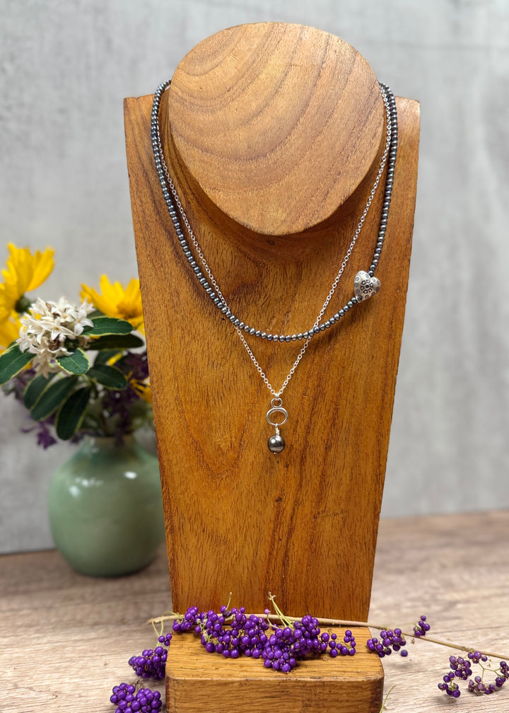 Pearl Heart Necklace