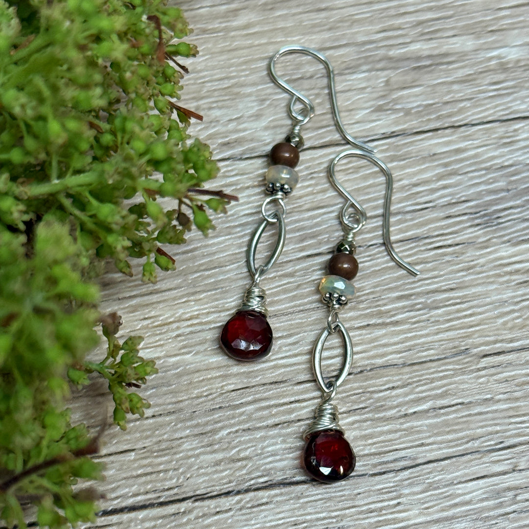 Three Step Earrings