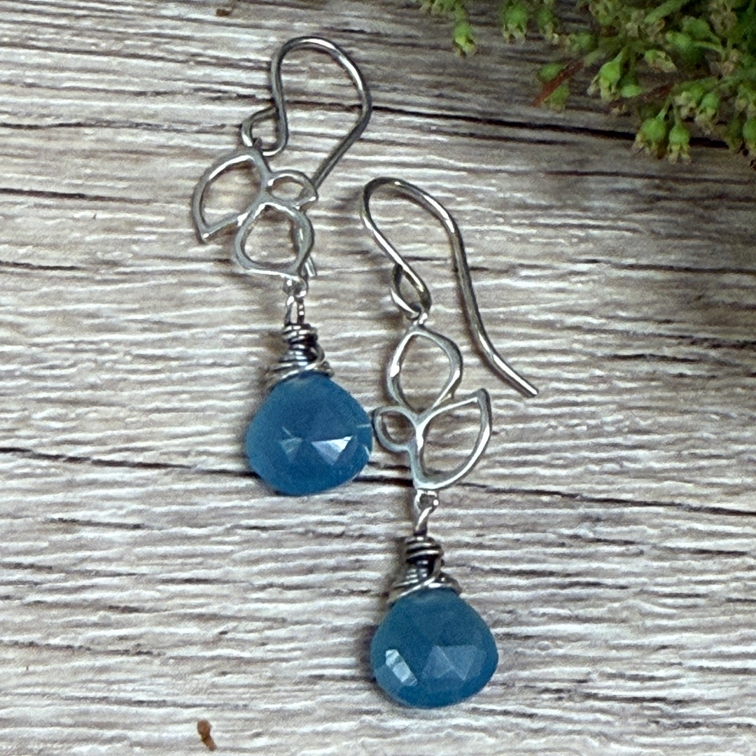Gem Leaf Earrings