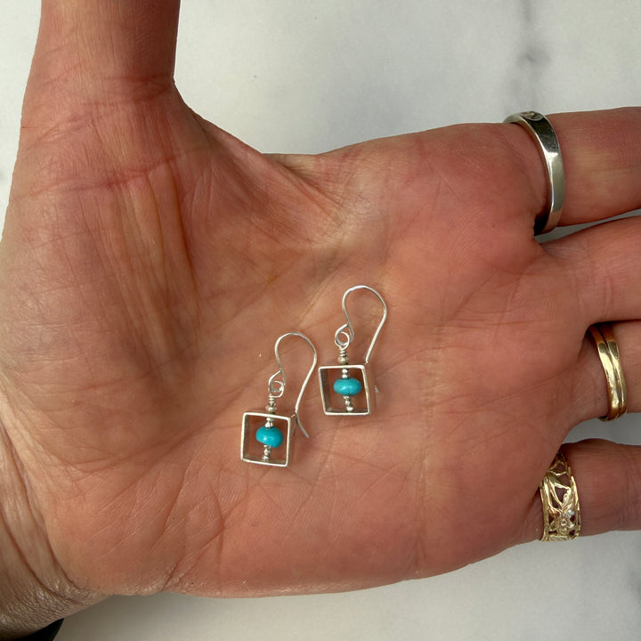 Prince Turquoise Square Earrings