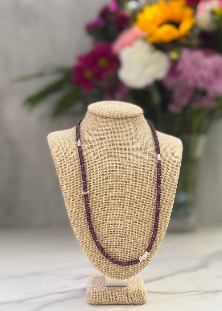 Red Garnet Strand Necklace