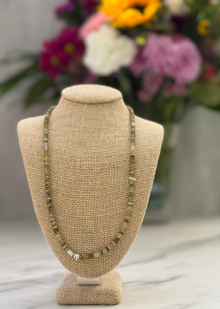 Green Garnet Strand Necklace