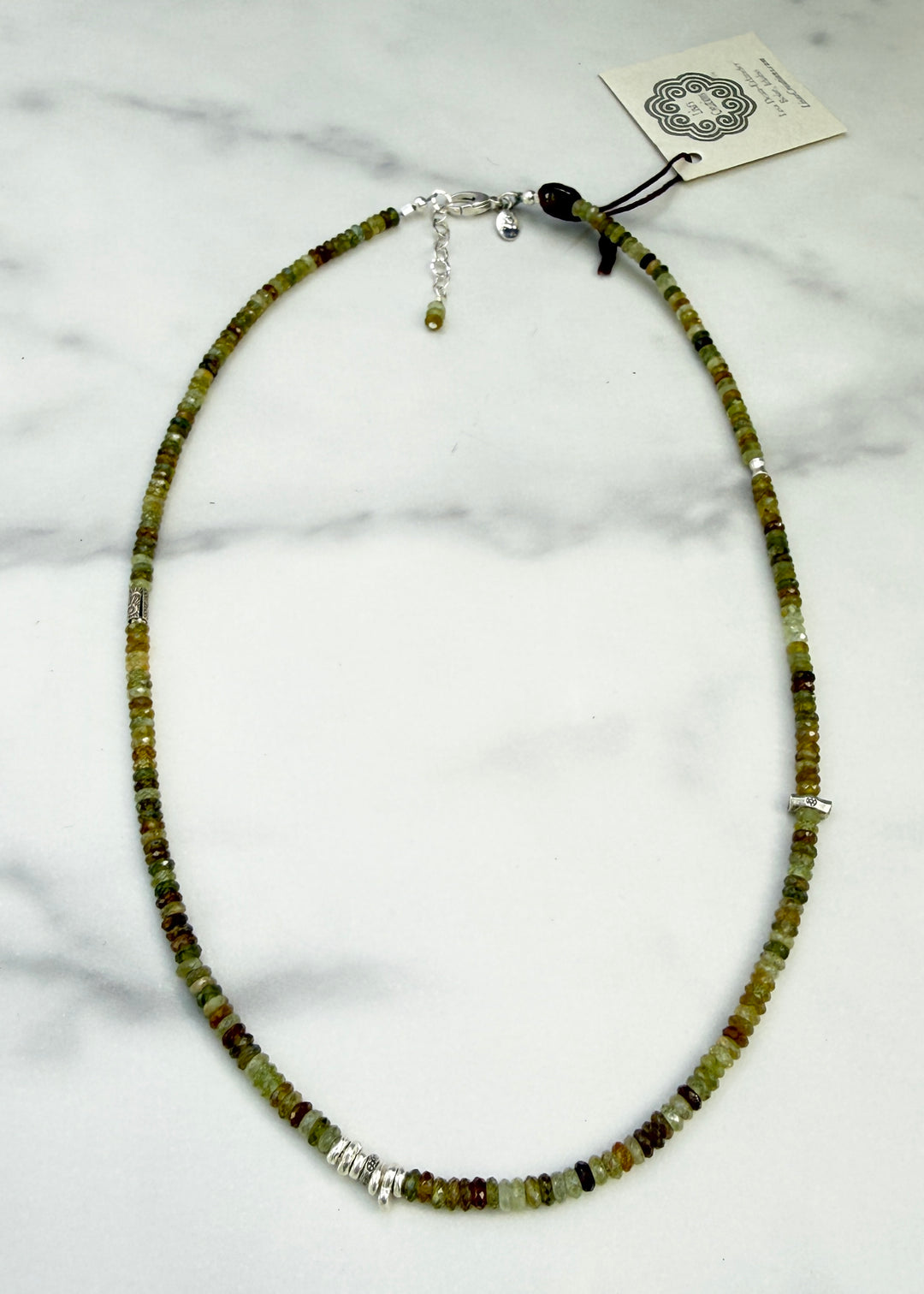 Green Garnet Strand Necklace