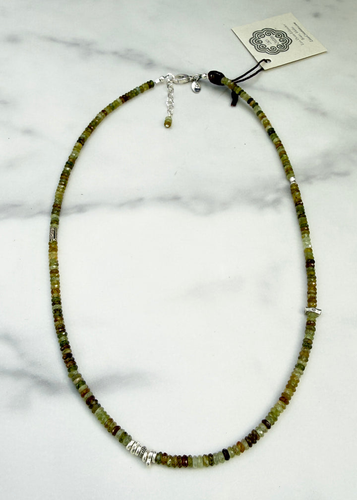 Green Garnet Strand Necklace
